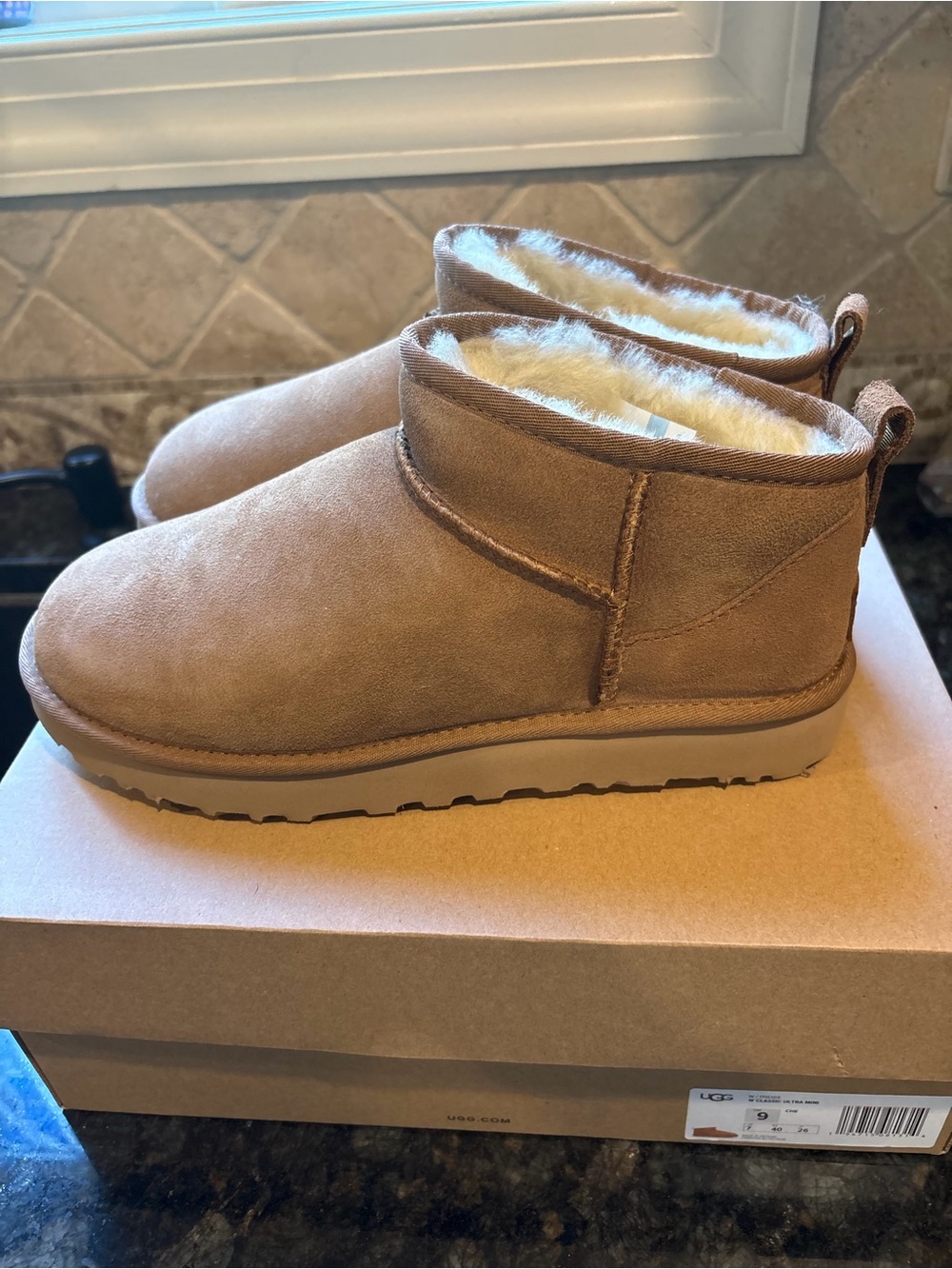 Classic Ultra Mini Ugg in Chestnut